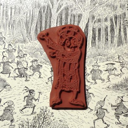 Rubber art stamp Brownie Palmer Cox MAKIstamps