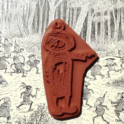 Oriental rubber stamp / Brownie Turkish sultan / Brownie rubber stamp (140505) - Image 2