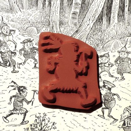 brownie rubber stamp