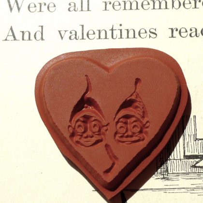 rubber stamp heart