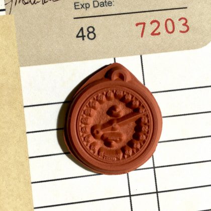 Small barometer rubber stamp Steam punk (180115) - Image 2
