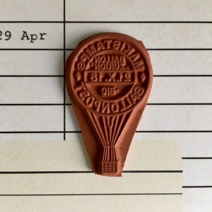 Ballon postage rubber stamp MAKIstamps postage stamp (180109) - Image 2