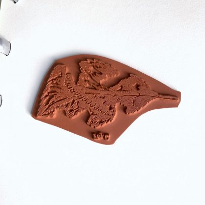 Beautiful caterpillar rubber stamp (200311) - Image 2