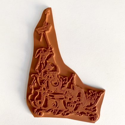 Weihnachtliche Wichtel am Werk - Stempelgummi unmontiert oder EZ-montiert (200412) – Bild 2