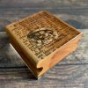Kleiner MAKIblock Stempelblock aus Hamburger Apfel Holz und Acryl 60 x 60 x 30 mm mit Griffmulde (200000-1) – Bild 2