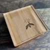 Kleiner MAKIblock Stempelblock aus Hamburger Apfel Holz und Acryl 60 x 60 x 30 mm mit Griffmulde (200000-1) – Bild 4