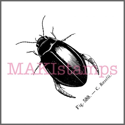 beetle rubber stamp MAKIstamps