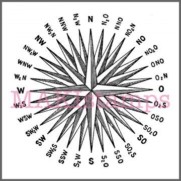 compass rose stamp navigation
