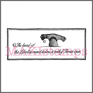 hammerhead shark rubber stamp