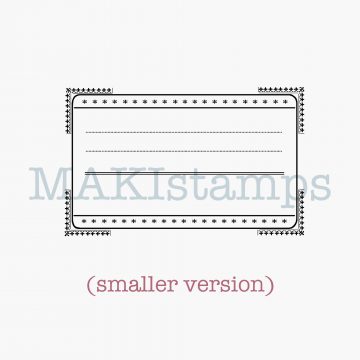 Label stamp MAKIstamps rubber art stamps