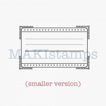 Label stamp MAKIstamps rubber art stamps