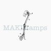 Skelett Stempel Knochenarm MAKIstamps