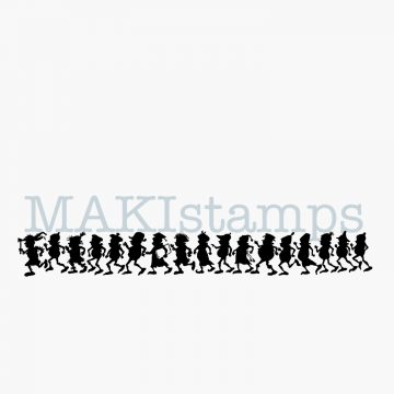 Bordüren Stempel Brownies MAKIstamps Motivstempel
