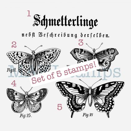 butterfly rubber stamp MAKIstamps