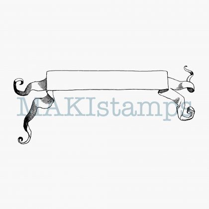 rubber stamp blank banner MAKIstamps