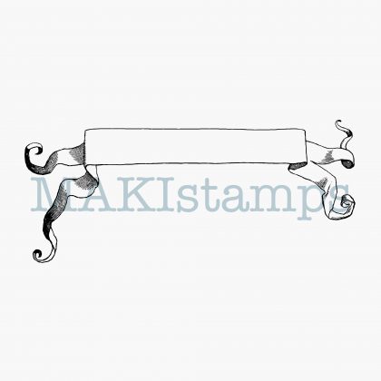 rubber stamp blank banner MAKIstamps