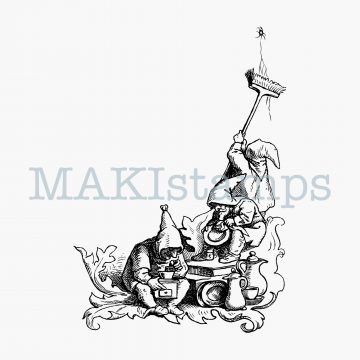 rubber stamp dwarfs MAKIstamps