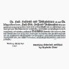 Textstempel barocke Buchwidmung von 1730 (kleinere Version) - Stempelgummi unmontiert oder auf Haftschaum (210402)