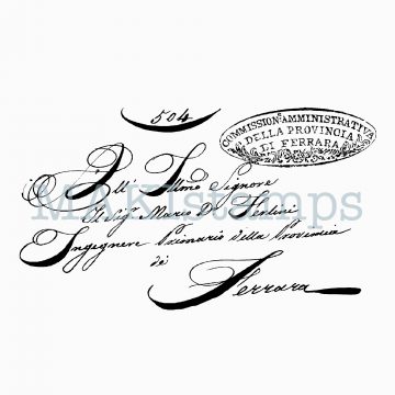rubber stamp hand lettering MAKIstamps