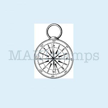 compass rubber stamp MAKIstamps