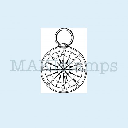 compass rubber stamp MAKIstamps