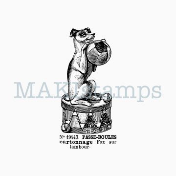 Toy rubber stamp dog MAKIstamps