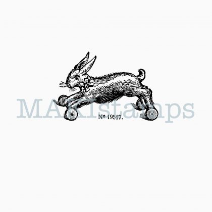 Rubber stamp toy bunny MAKIstamps