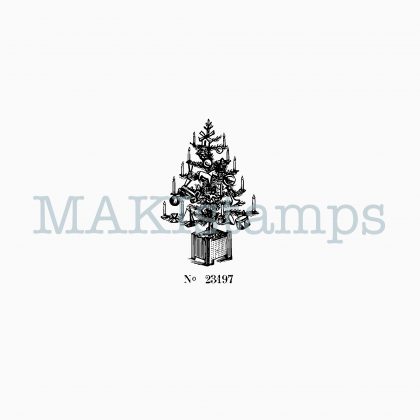 Rubber stamp Christmas tree MAKIstamps