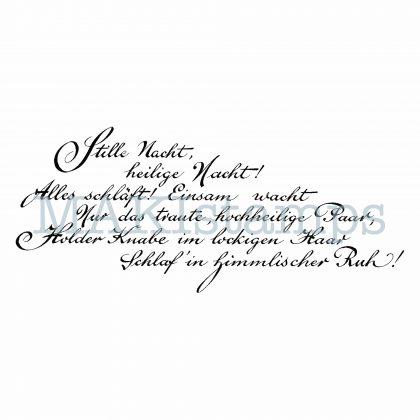 Text rubber stamp silent night MAKIstamps