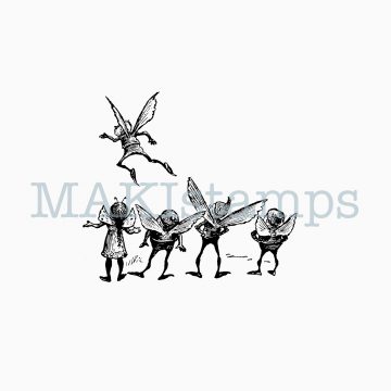 elves rubber stamp MAKIstamps