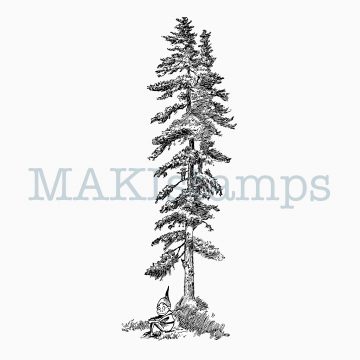 Runner stamp pine tree MAKIstanps