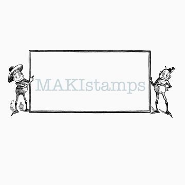 label rubber stamp MAKIstamps
