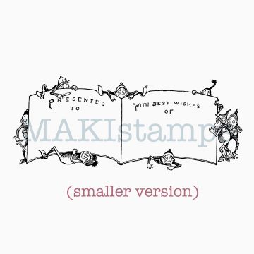 Label rubber stamp Brownies MAKIstamps