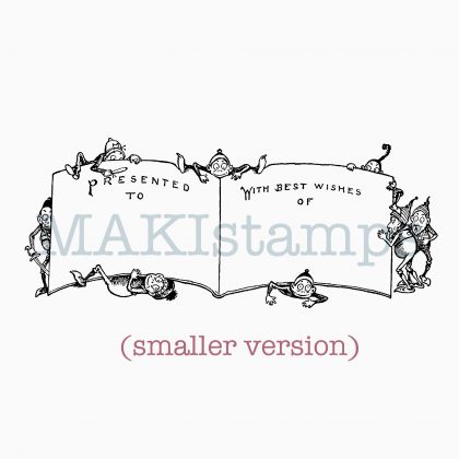 Label rubber stamp Brownies MAKIstamps