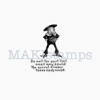 Journaling rubber stamp little sailor MAKIstamps