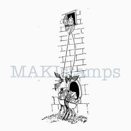 rubber stamps Brownies with paper bats MAKIstamps