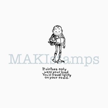 Journaling stamp happy little Brownie MAKIstamps