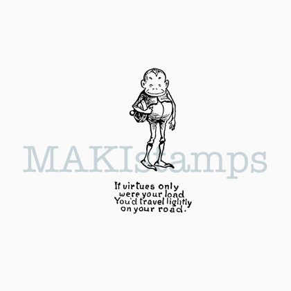 Journaling stamp happy little Brownie MAKIstamps