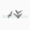 rubber stamp funny bats MAKIstamps