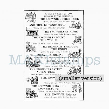 Large index rubber stamp Brownies MAKIstamps