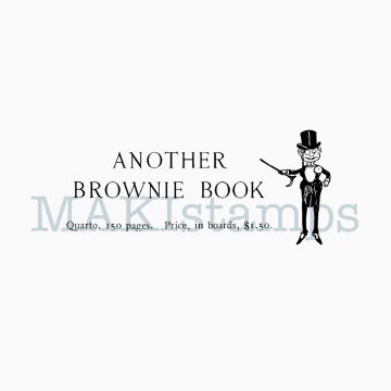 Beautiful journaling stamp Brownie with text MAKIstamps