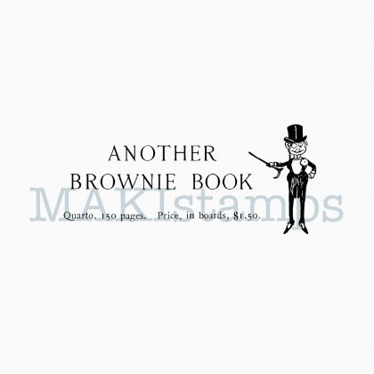 Beautiful journaling stamp Brownie with text MAKIstamps