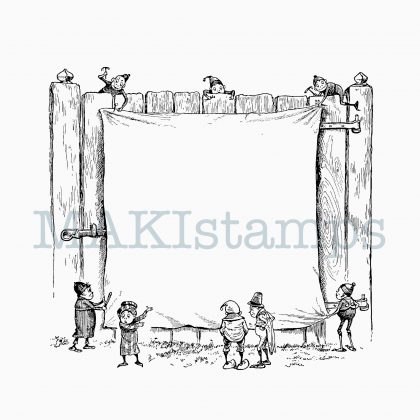Large label rubber stamp Brownies MAKIstamps