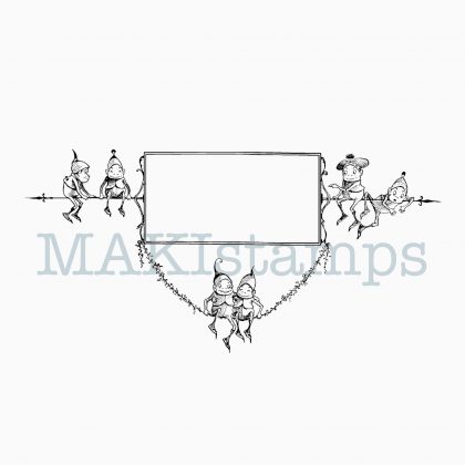 Large label rubber stamp Brownies MAKIstamps
