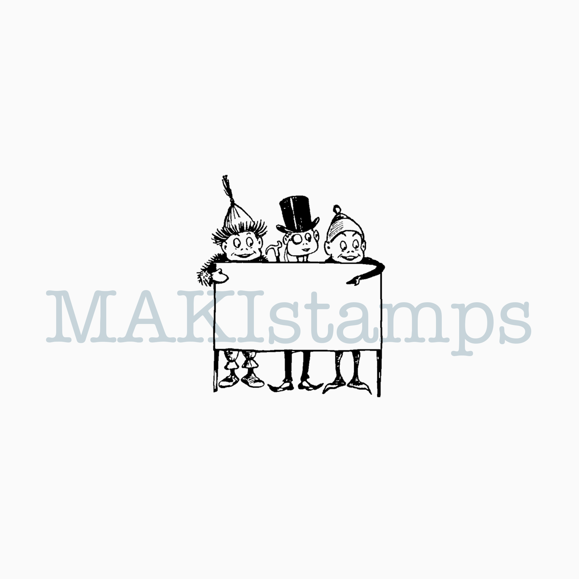 Small rubber stamp Brownies MAKIstamps