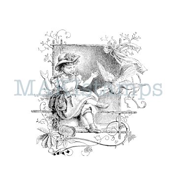 rubber stamp nostalgia series MAKIstamps rubber art stamps