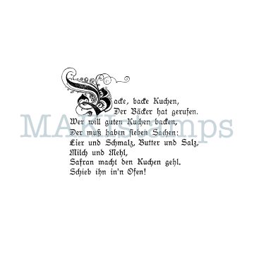 rubber stamp nostalgia german childrens song text