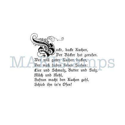 rubber stamp nostalgia german childrens song text