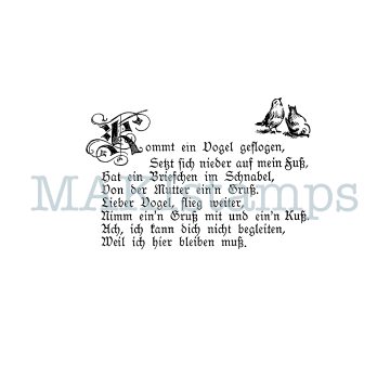 Rubber stamp traditional childrens song MAKIstamps