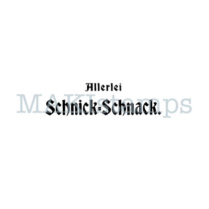 german text rubber stamp